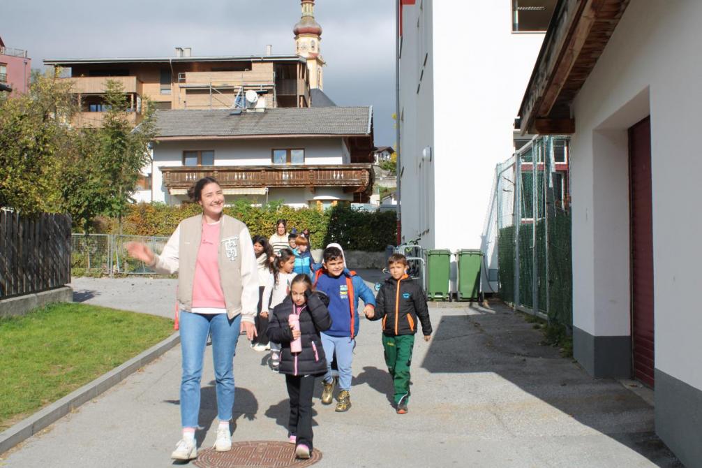 Die grüne Gruppe macht sich auf den Weg