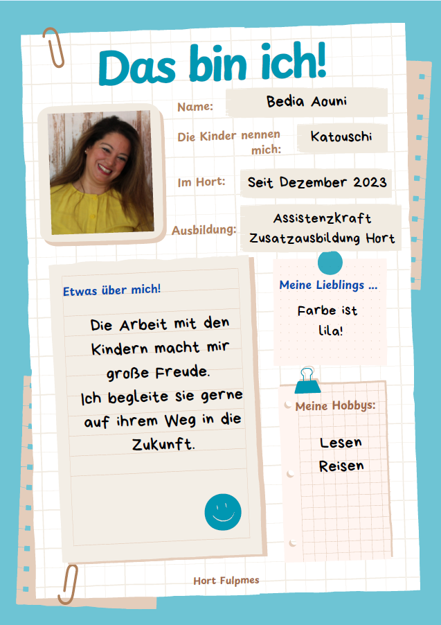 Mitarbeiterin Bedia Steckbrief