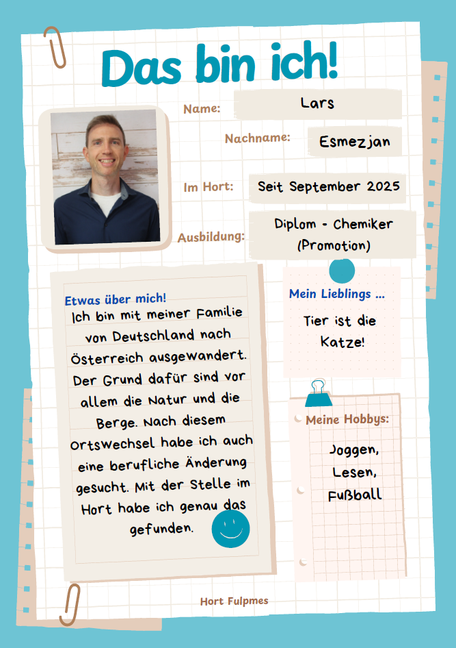 Steckbrief Mitarbeiter Lars 
