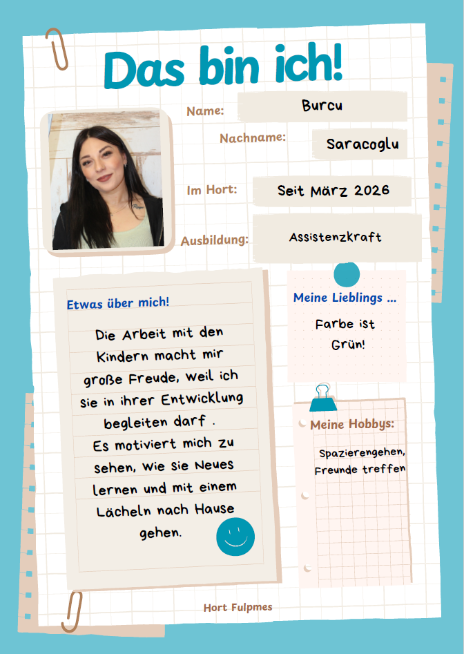Mitarbeiterin Burcu Steckbrief 