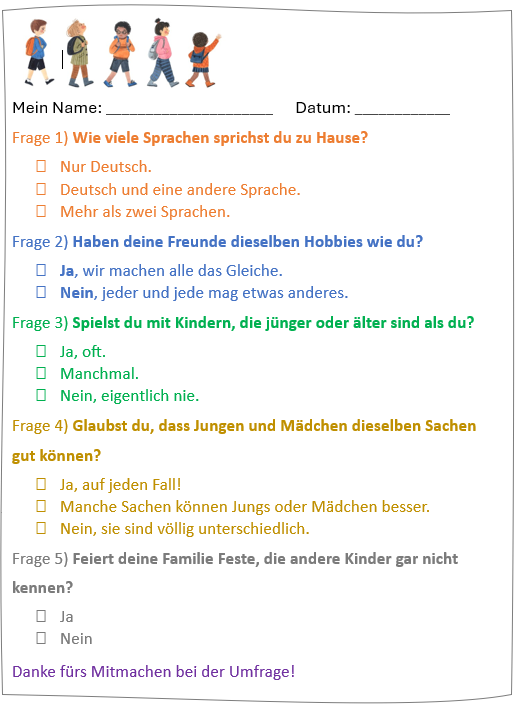 Umfrage Vielfalt 